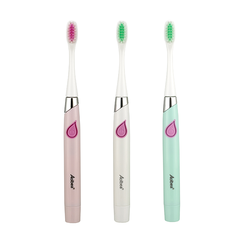 ALB-951 Ultra Fine Handle Adult Battery Powered Sonic Toothbrush With Travel Box